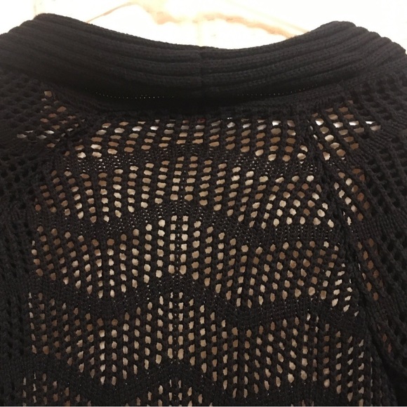 Candies Sweater women’s size xs junior black longer sweater see thru - Picture 9 of 15